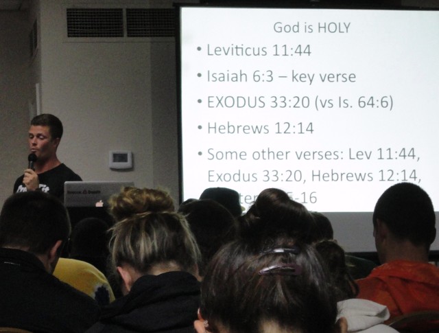 Andrew Hathaway Leading Evangelism Training